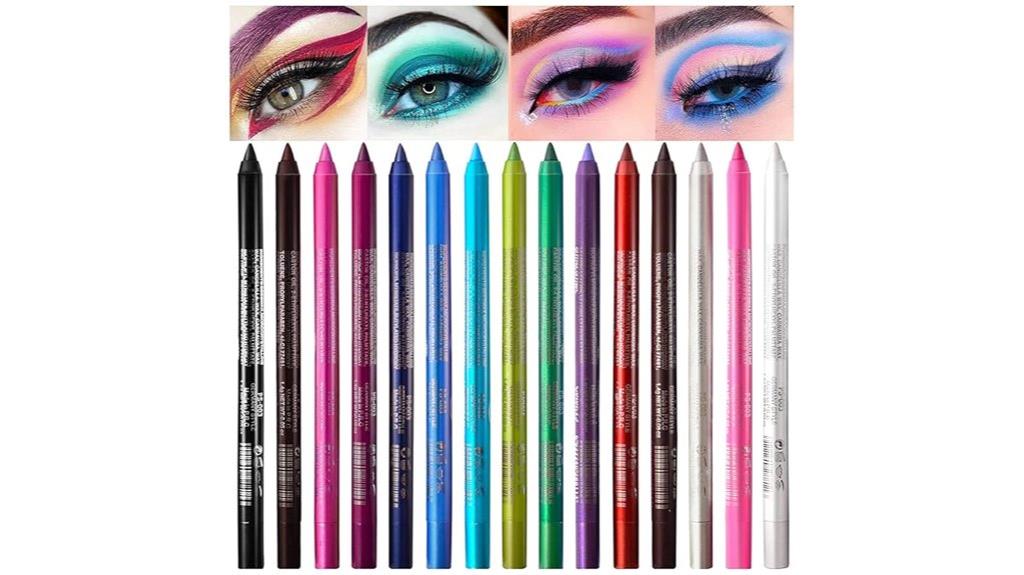 professional colorful eyeliner set