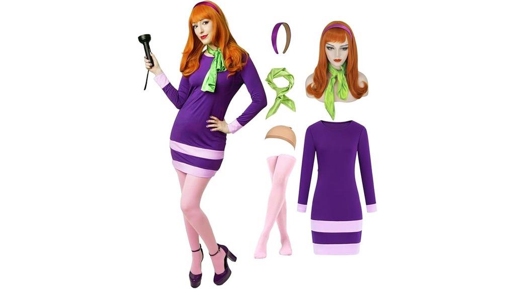 purple mini dress costume