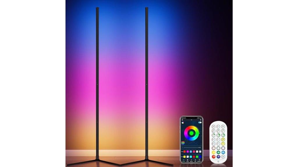 rgb corner floor lamps