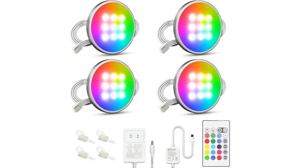 rgb puck lights kit