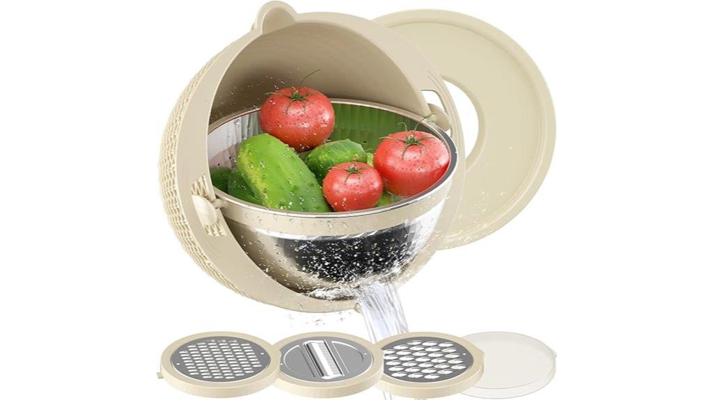 rotatable colander and bowl