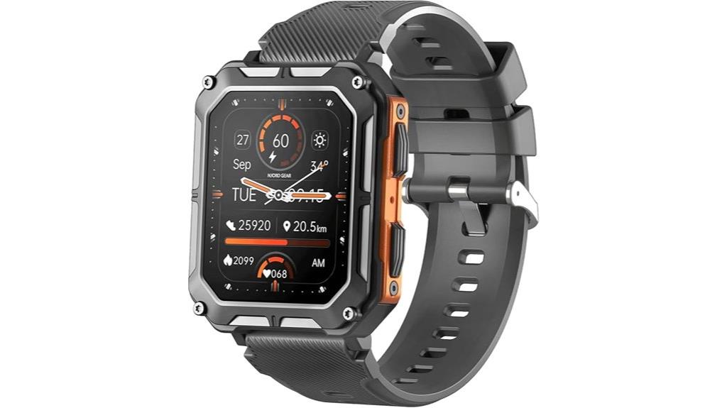 rugged waterproof android smartwatch