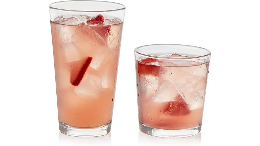 set of 16 glasses