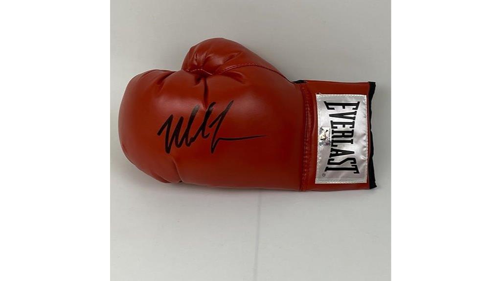 signed tyson boxing glove