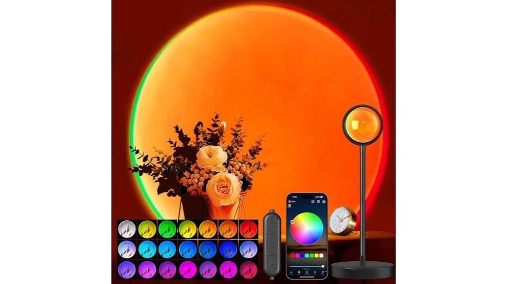 smart sunset lamp projector