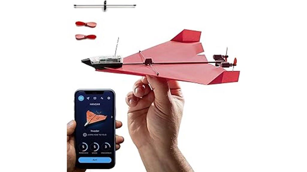 smartphone controlled paper airplane