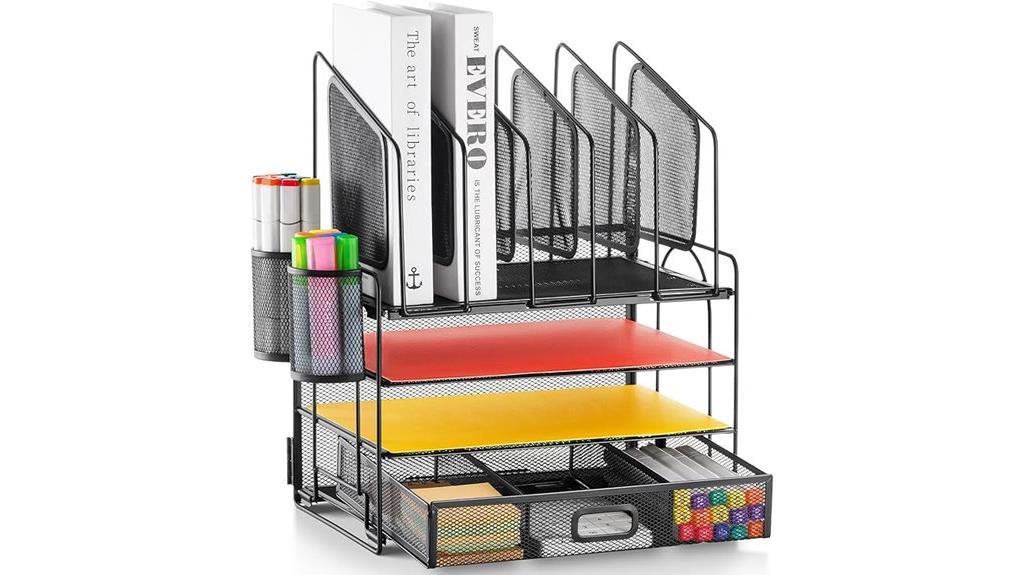 stylish multi tier desk organizer