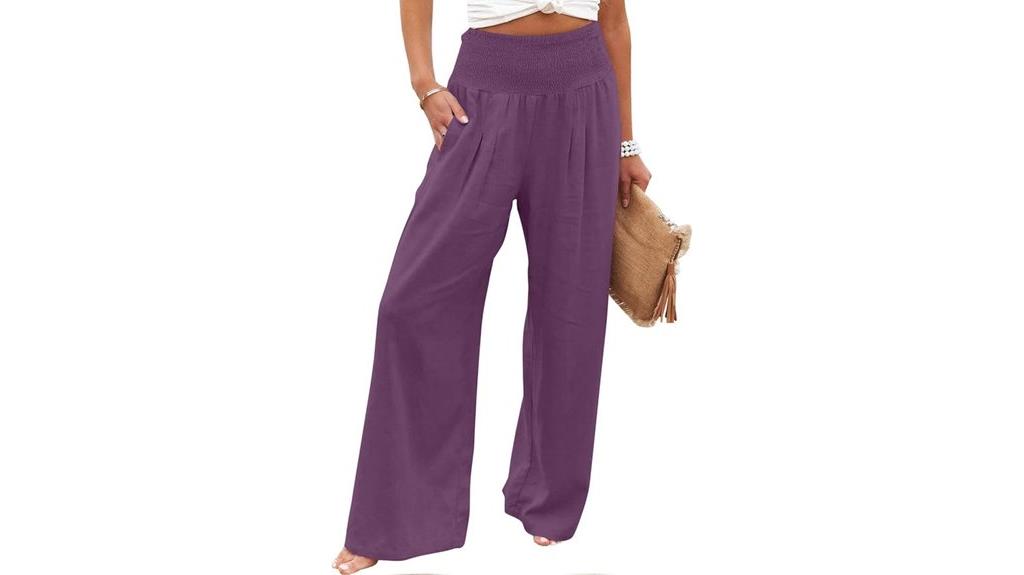 summer flowy linen pants