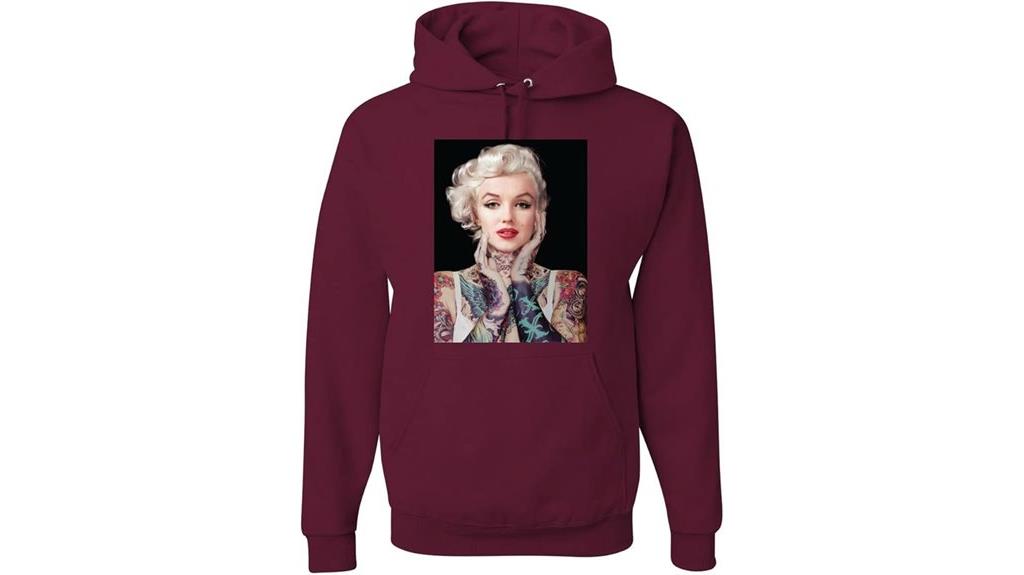 tattoo themed graphic hoodie