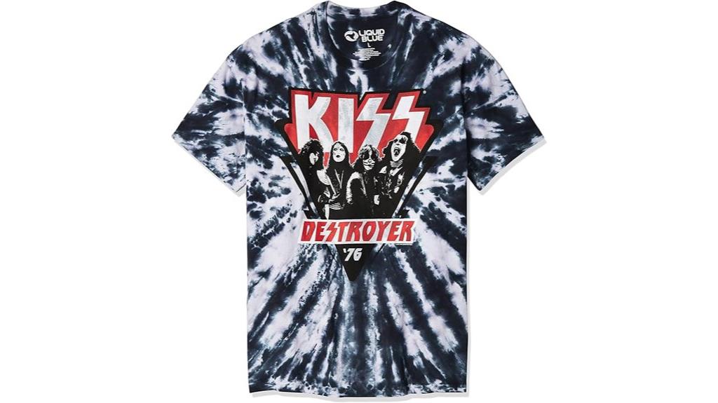 tie dye kiss t shirt