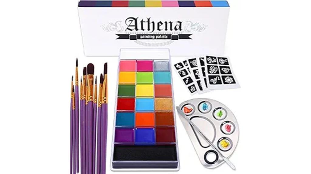 vibrant 20 color makeup set