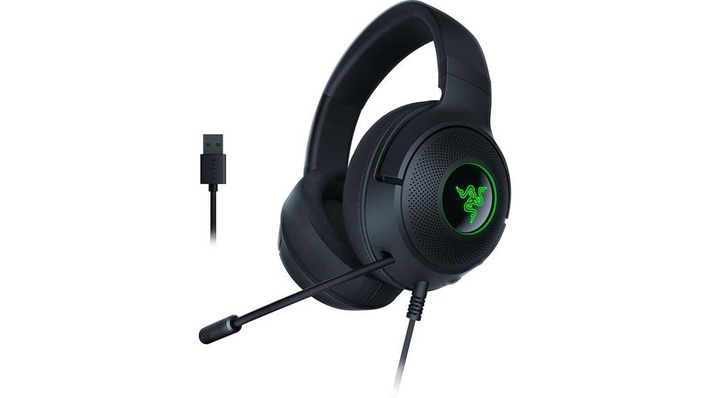 wired usb gaming headset