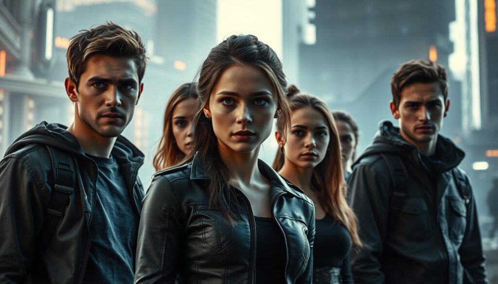 Compelling characters in films similar to divergent