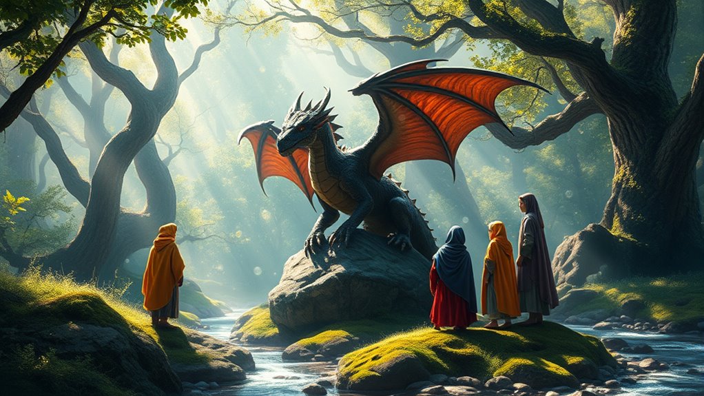 fantasy adventure with dragons