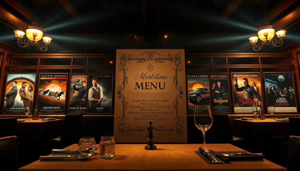 top movie picks resembling menu