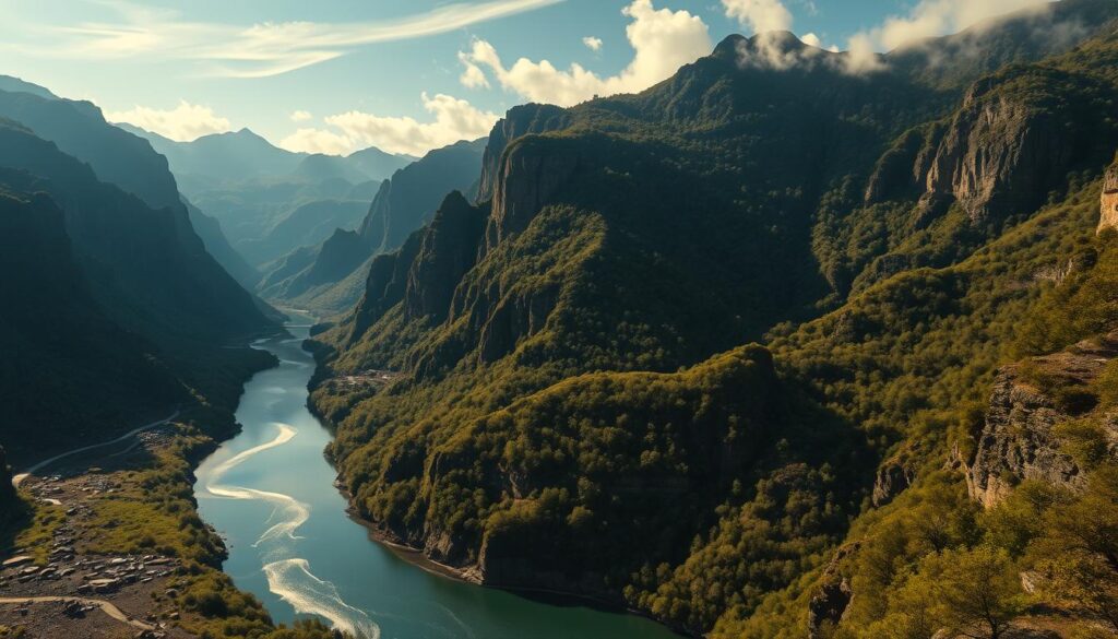 films with beautiful settings like The Gorge
