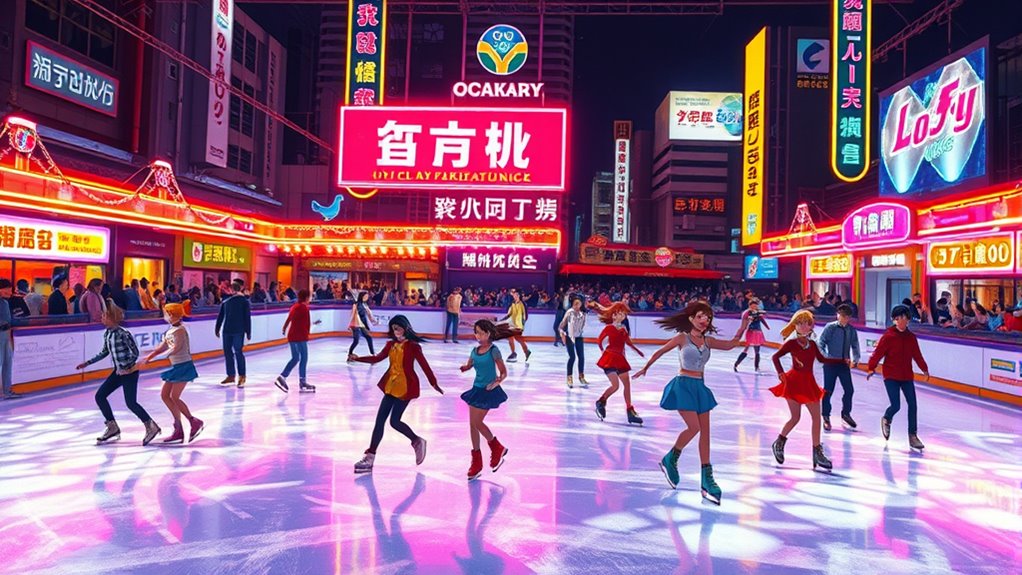 anime inspired ice skating experience