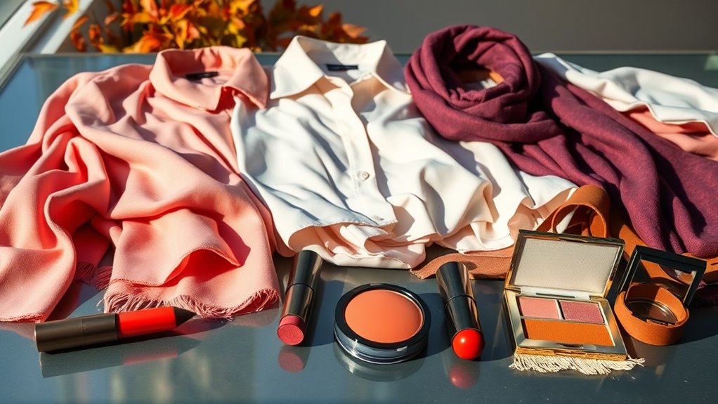 color coordinated wardrobe harmony