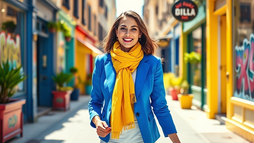 colorful bold vintage inspired ensembles