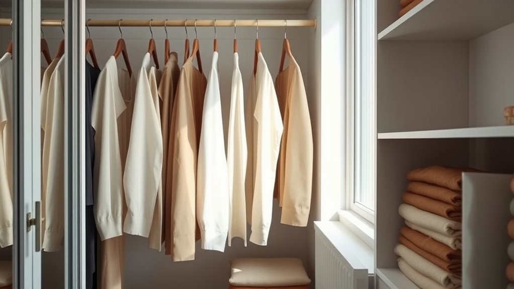 efficient streamlined wardrobe choices