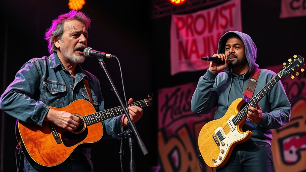 electric protest music amplification