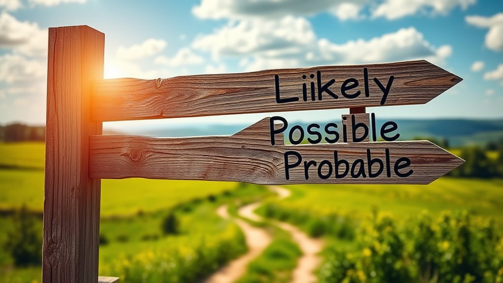 indicates probable not certain