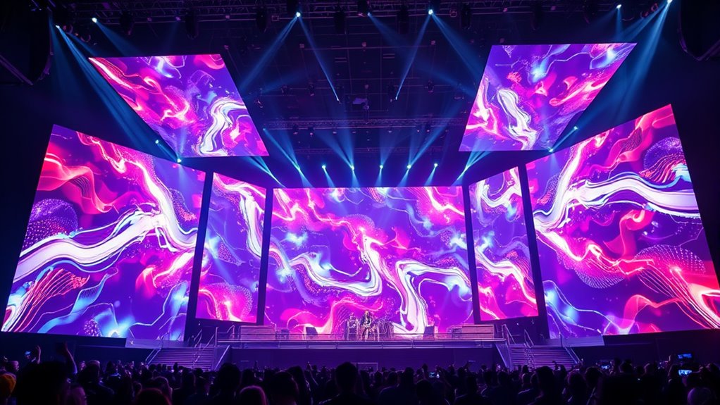 interactive digital stage elements