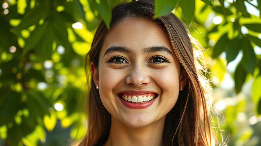 radiant smile spreads joy