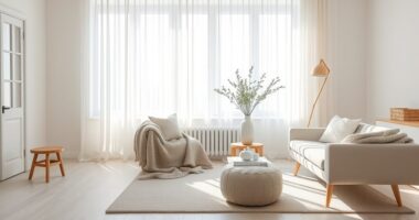 serene minimalist natural elements