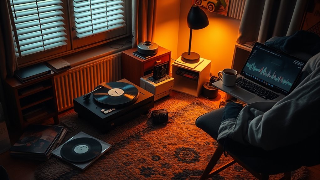 vintage calming textured ambiance