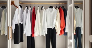 celebrity inspired minimalist closets