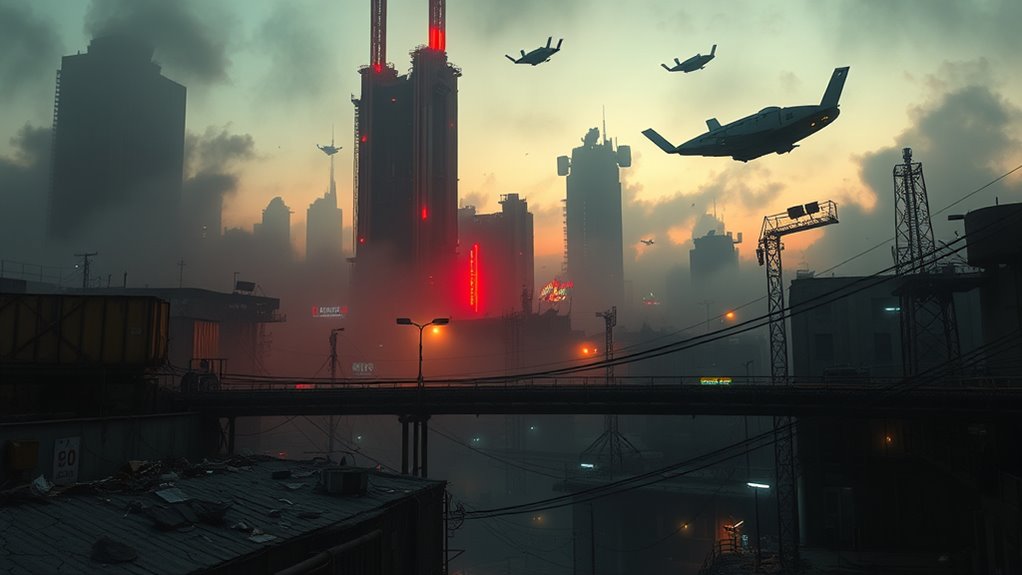 cyberpunk dystopian surveillance society