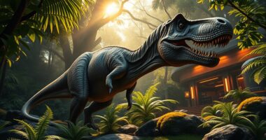 dinosaur themed action adventure