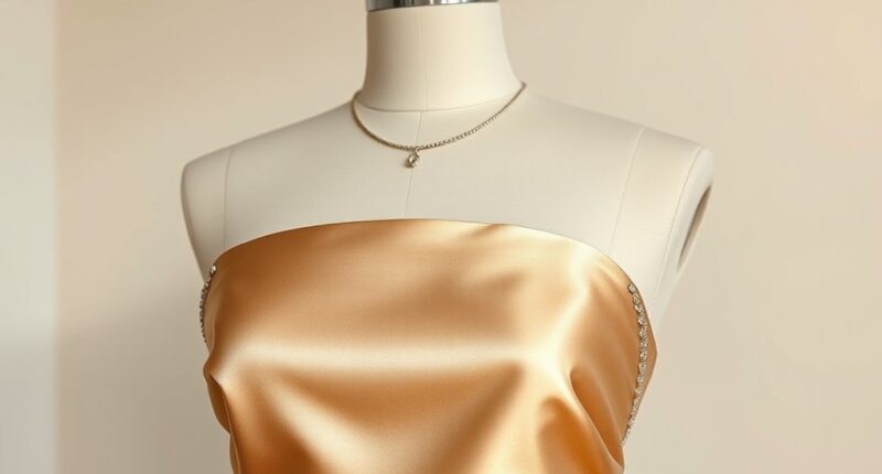 elegant bare shouldered attire