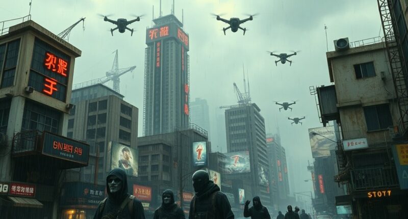 futuristic societies in peril