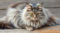 large fluffy similar cats