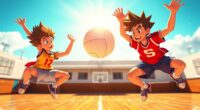 sports anime with team spirit