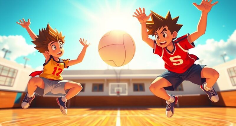 sports anime with team spirit