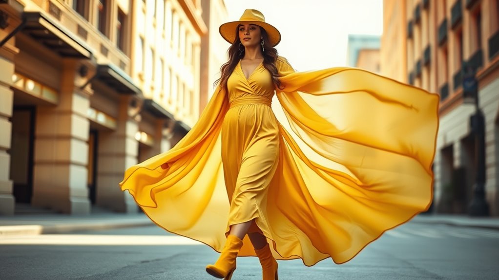 sustainable vintage yellow fashion