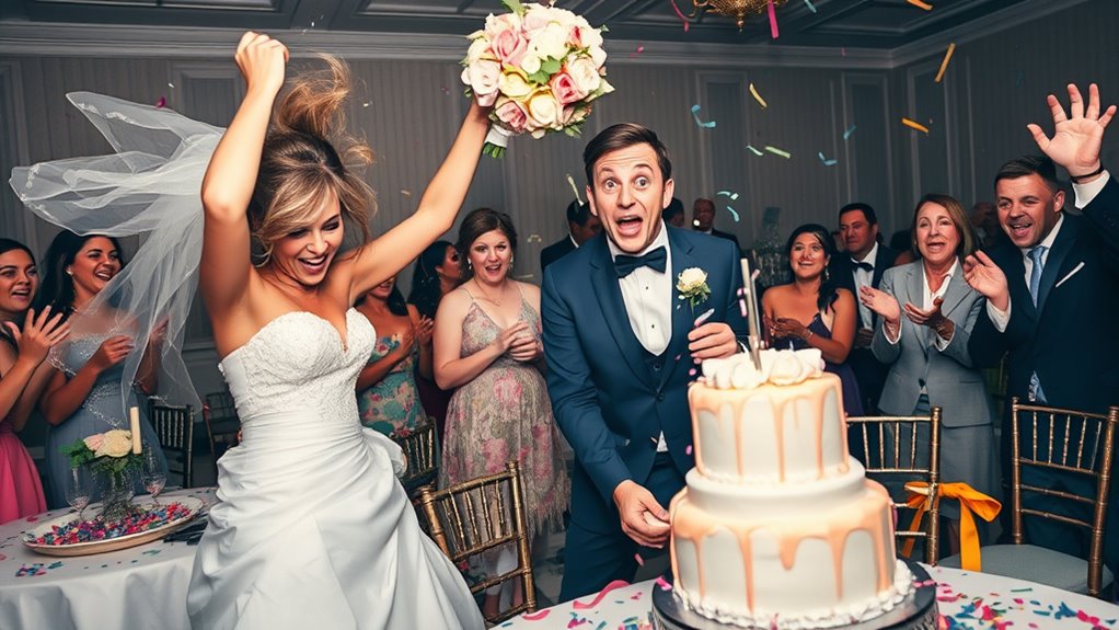 wedding chaos turns comedic