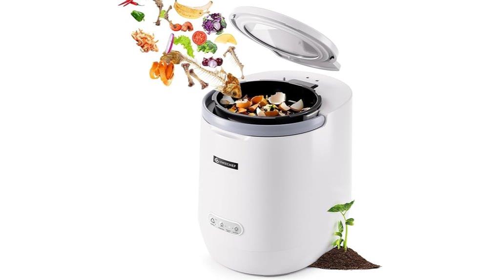 electric kitchen food waste bin