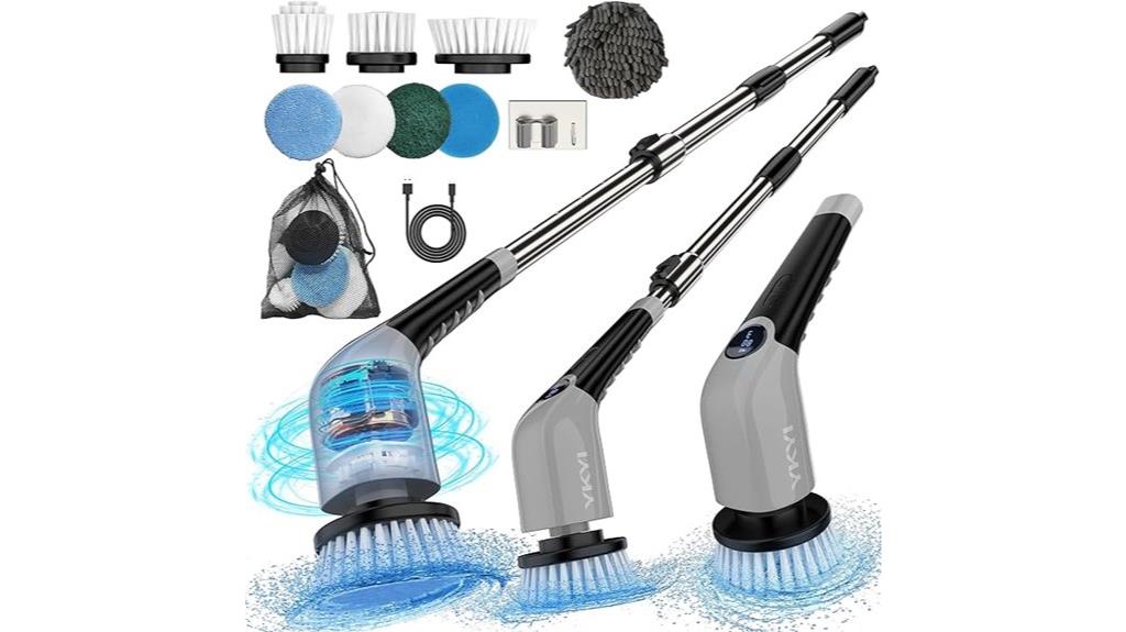electric scrubber with brushes