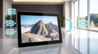 email enabled digital photo frames