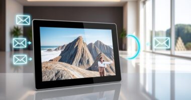 email enabled digital photo frames