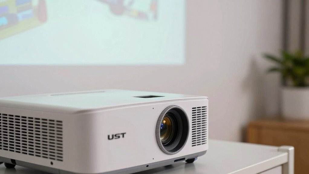 adjust focus and keystone