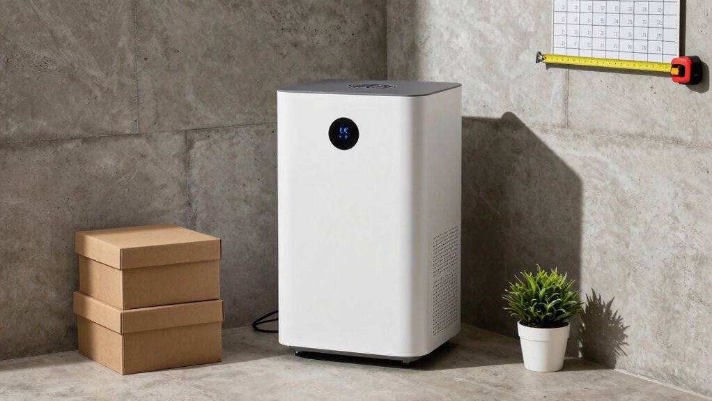 choose appropriately sized dehumidifier
