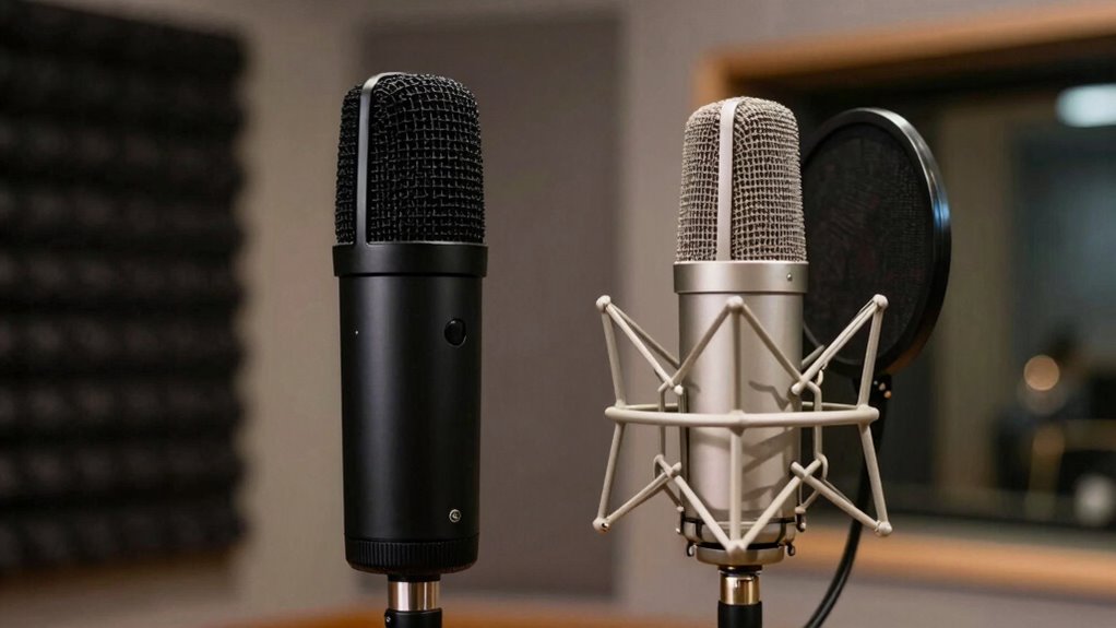 condenser microphones capture ambient