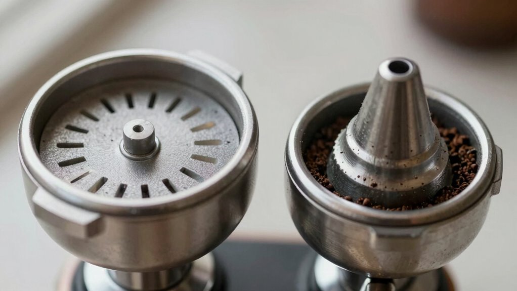 flat vs conical grinders