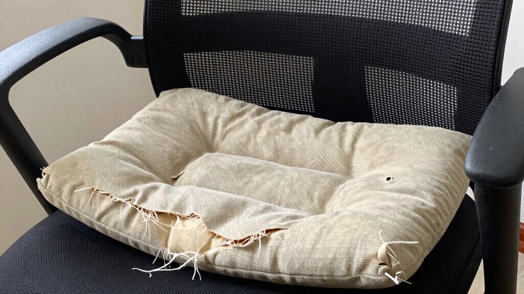 foam and fabric deterioration