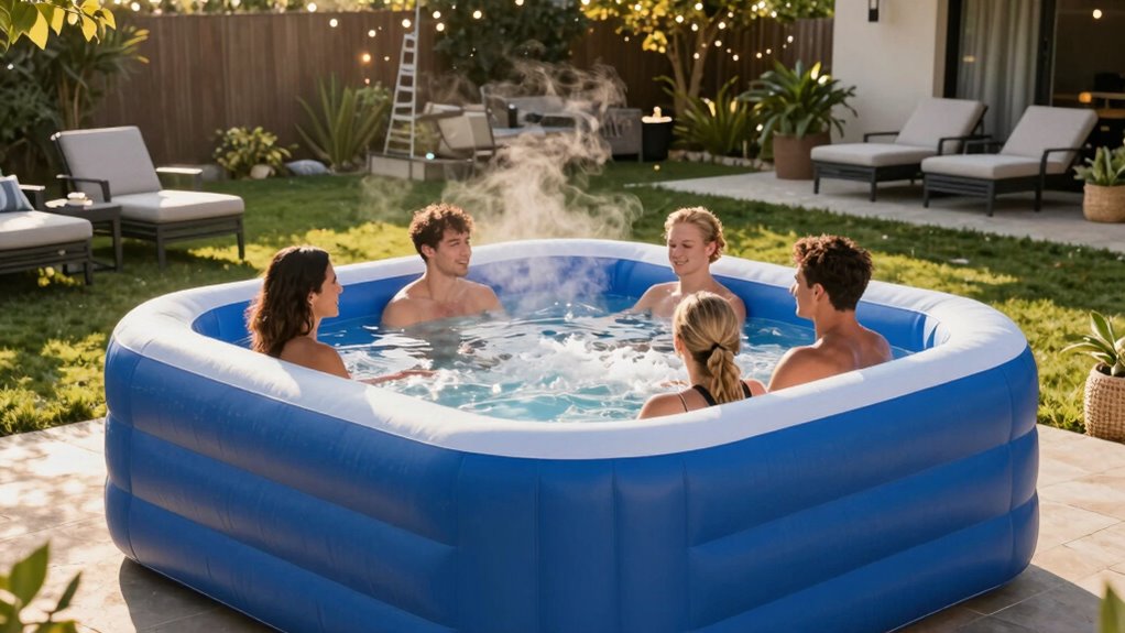 hot tub size and features